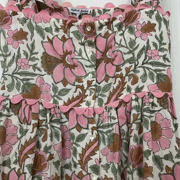 Juliet Dunn Pink and Green Floral Maxi Dress - Picture 3 of 6